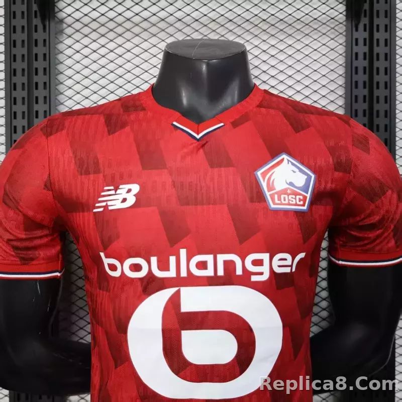 25-26  Lille OSC Home Soccer Jerseys Player Version - detail