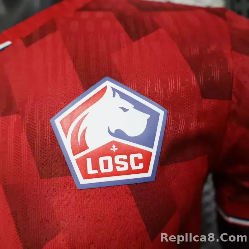25-26  Lille OSC Home Soccer Jerseys Player Version - detail