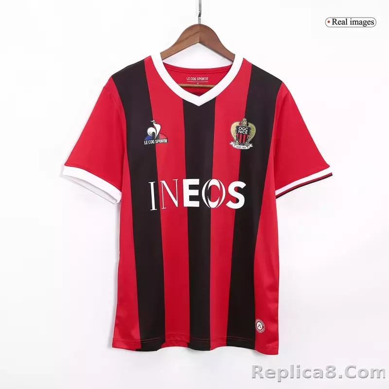 23-24  OGC Nice Home Jerseys Fan Version - detail