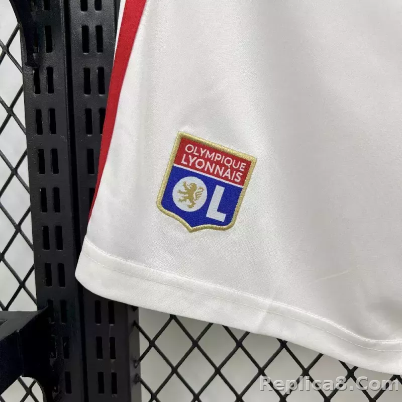25-26 Olympique Lyonnais Home Shorts - detail