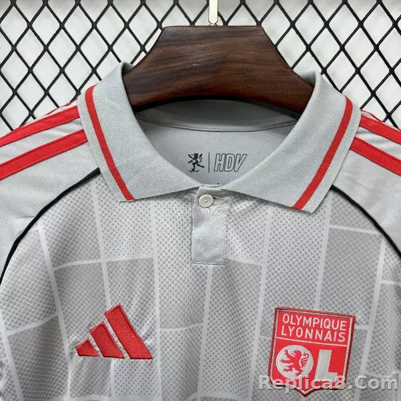 25-26 Olympique Lyonnais Second Away Soccer Jersey - detail