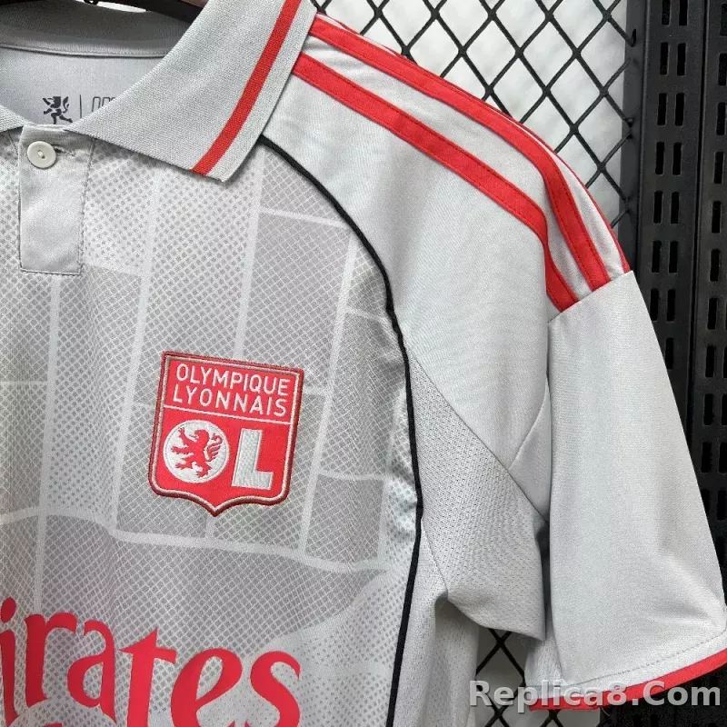 25-26 Olympique Lyonnais Second Away Soccer Jersey - detail