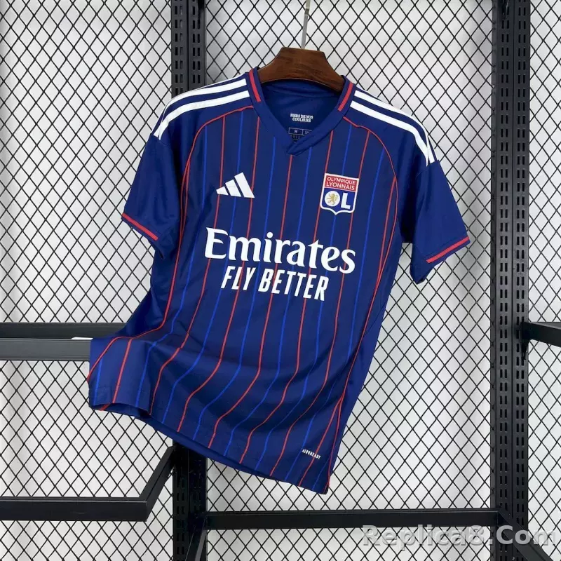 25-26 Olympique Lyonnais Away Soccer Jersey