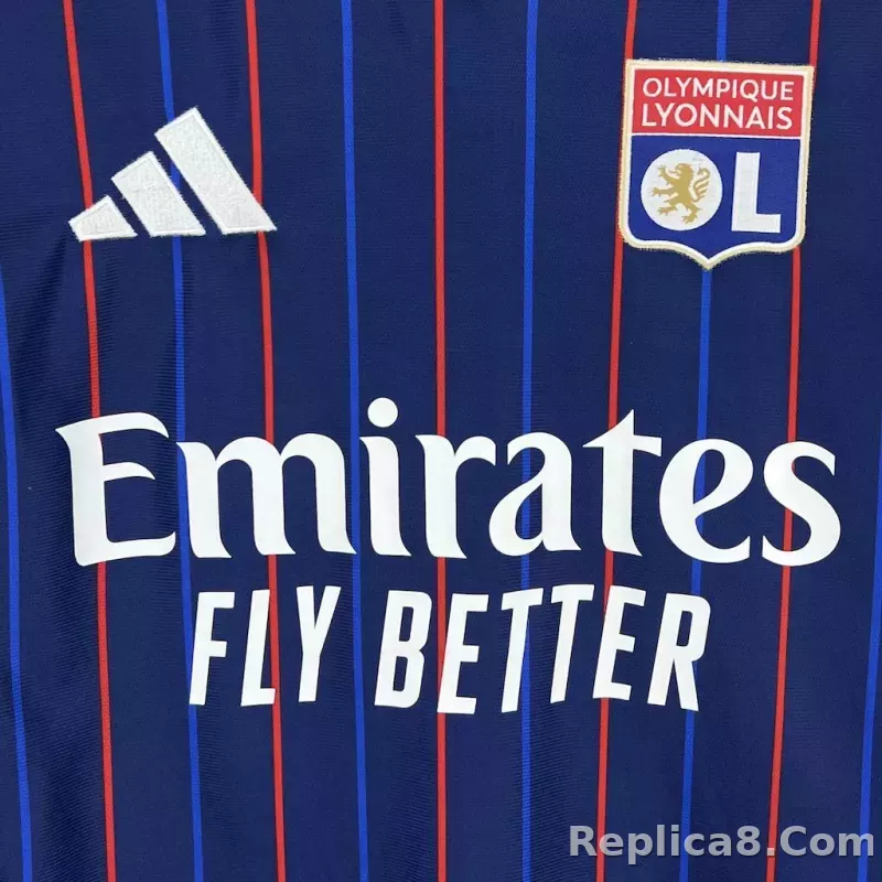 25-26 Olympique Lyonnais Away Soccer Jersey - detail