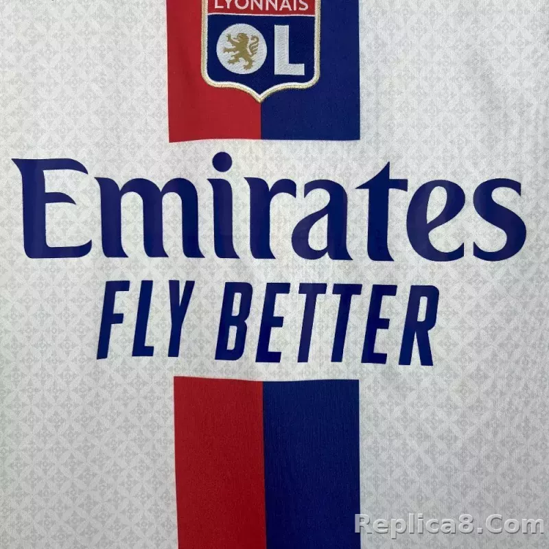 25-26 Olympique Lyonnais Home Soccer Jersey - detail