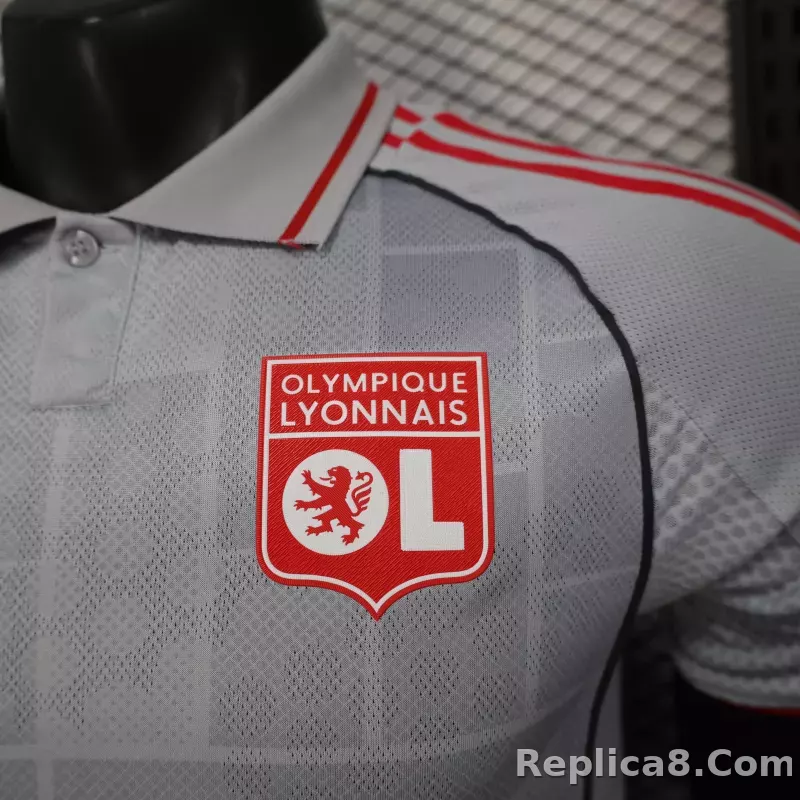 25-26 Olympique Lyonnais Second Away Soccer Jersey Player Version - detail