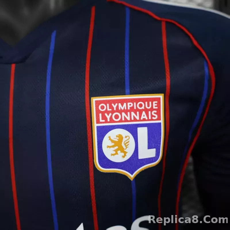 25-26 Olympique Lyonnais Away Soccer Jersey Player Version - detail