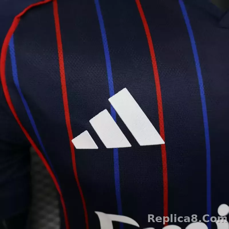 25-26 Olympique Lyonnais Away Soccer Jersey Player Version - detail