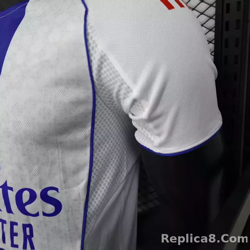 25-26 Olympique Lyonnais Home Soccer Jersey Player Version - detail