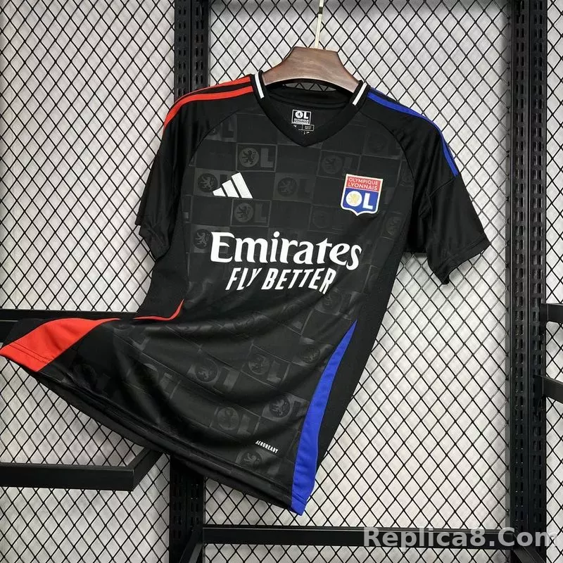 24-25 Olympique Lyonnais Away Jersey - detail