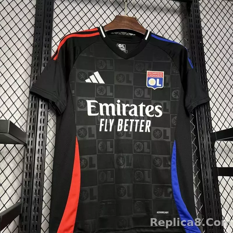 24-25 Olympique Lyonnais Away Jersey - detail