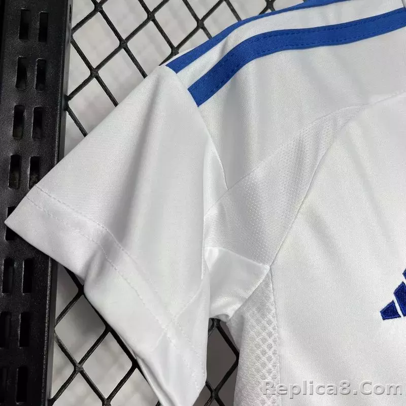 24-25 Olympique Lyonnais Home Kids Kit Jersey+Shorts - detail