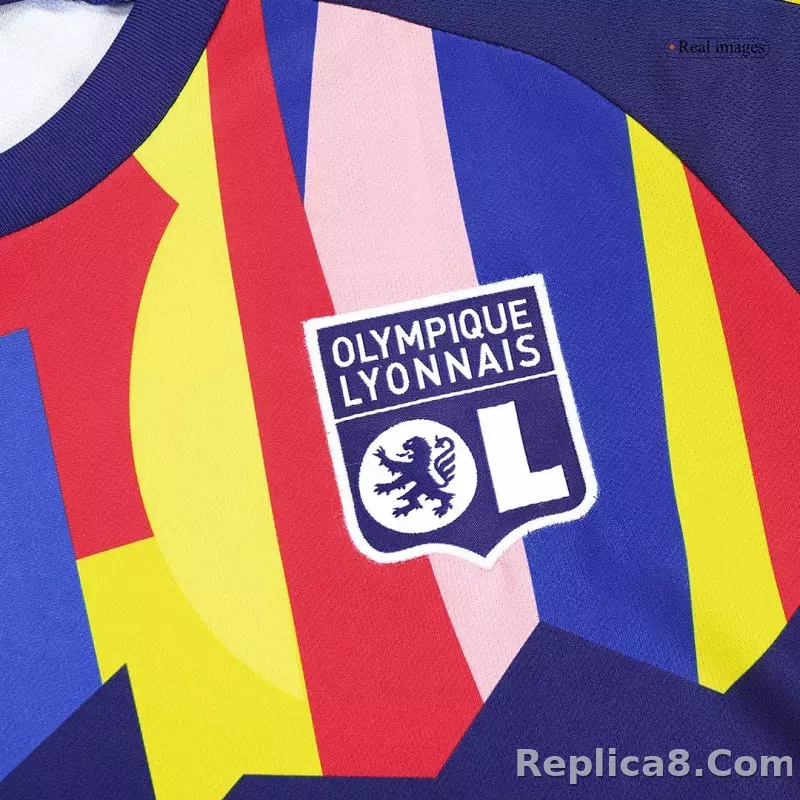 23-24 Olympique Lyonnais Third Away Jersey Fan Version - detail