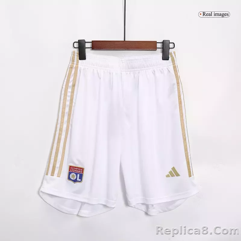 23-24 Olympique Lyonnais Home Shorts - detail