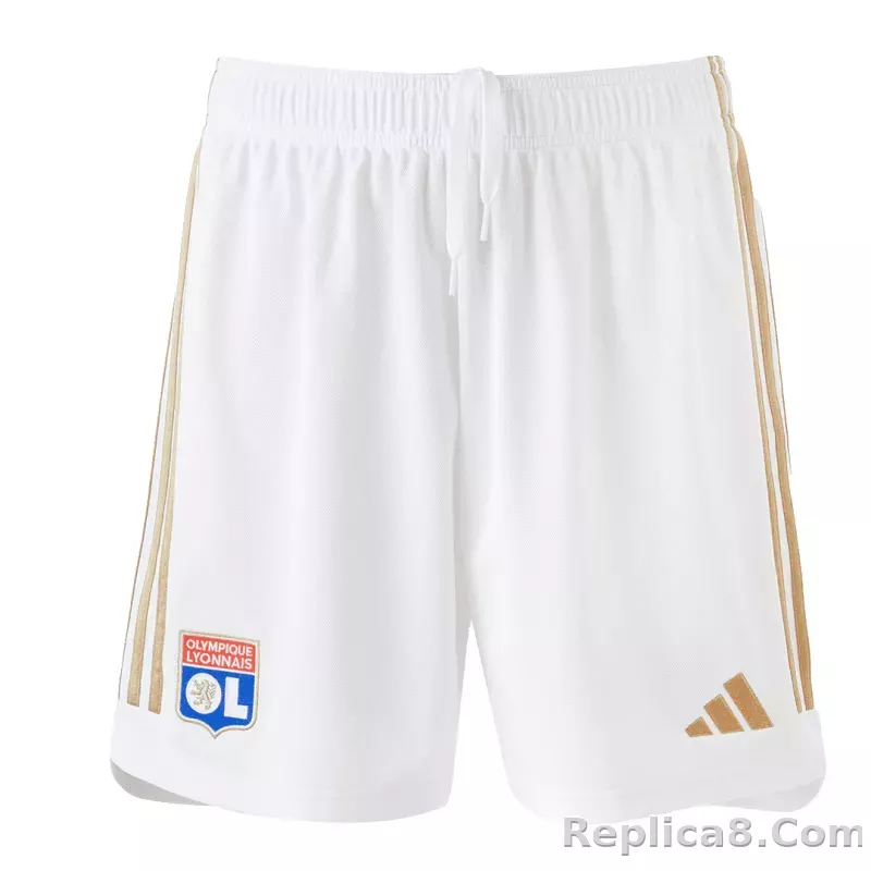 23-24 Olympique Lyonnais Home Shorts - detail