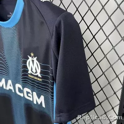 25-26 Marseilles Away Soccer Jersey - detail