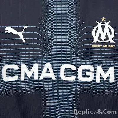 25-26 Marseilles Away Soccer Jersey - detail