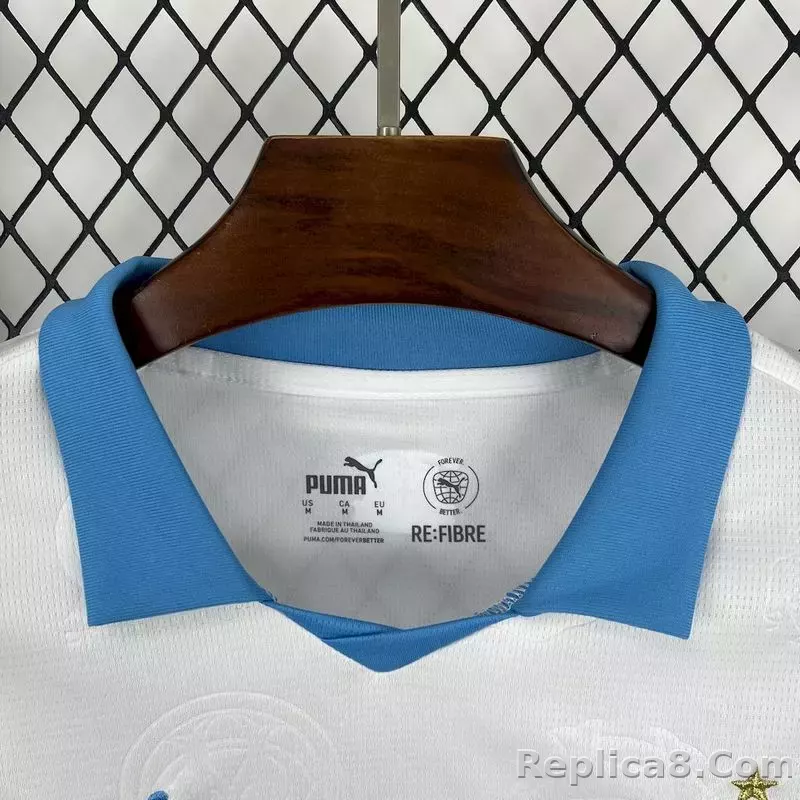25-26 Marseilles Home Soccer Jersey - detail