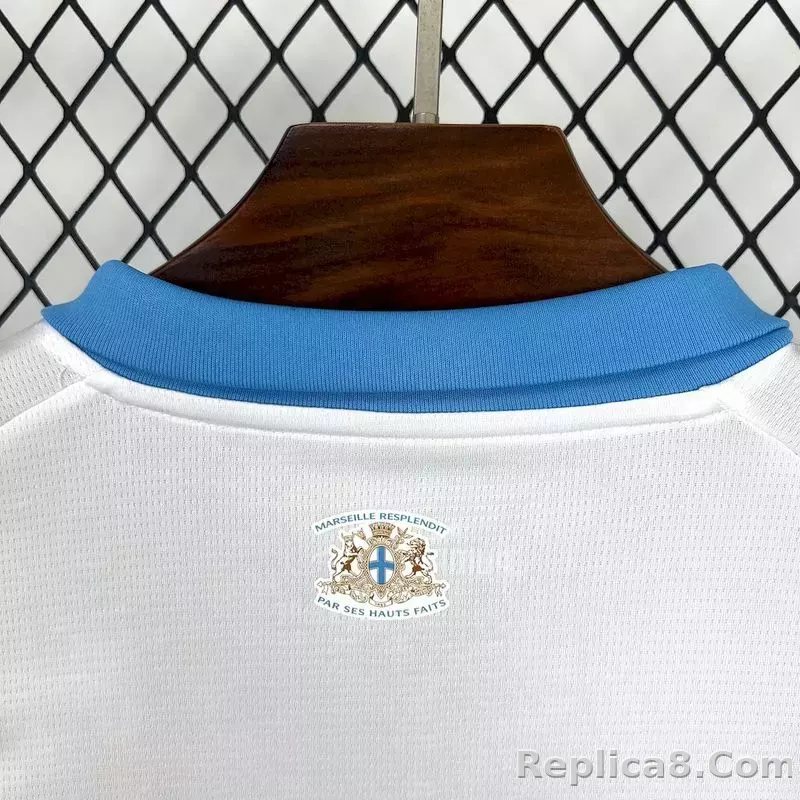25-26 Marseilles Home Soccer Jersey - detail