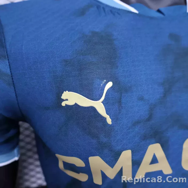 24-25 Marseilles Away Soccer Jersey Player Version - detail