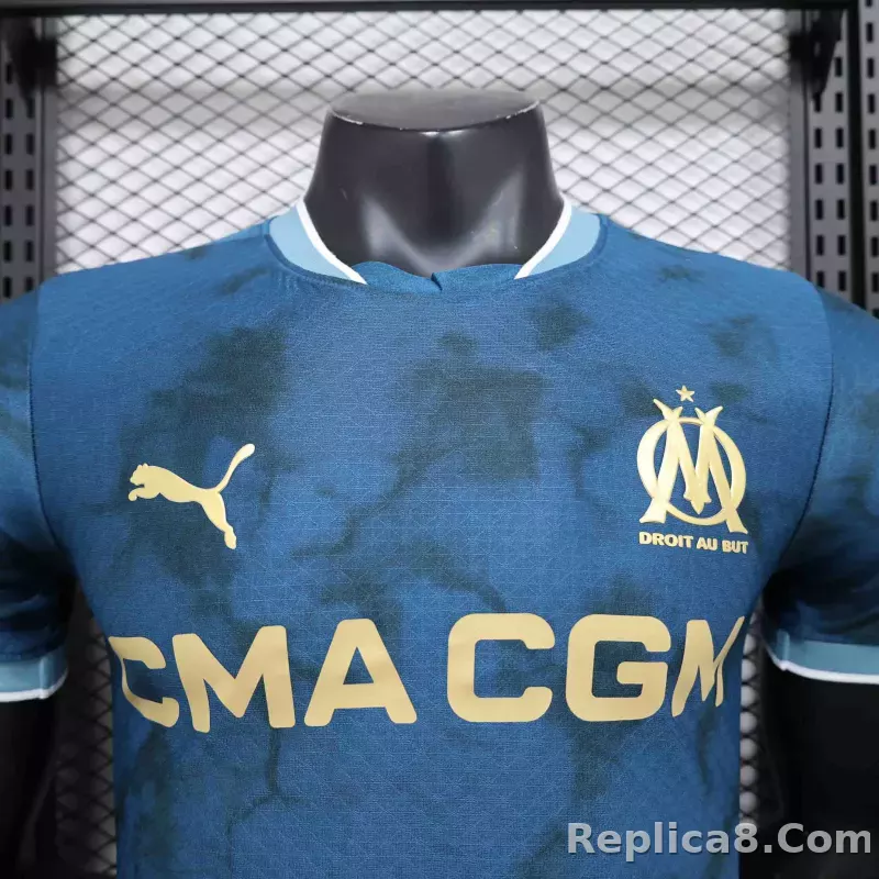 24-25 Marseilles Away Soccer Jersey Player Version - detail