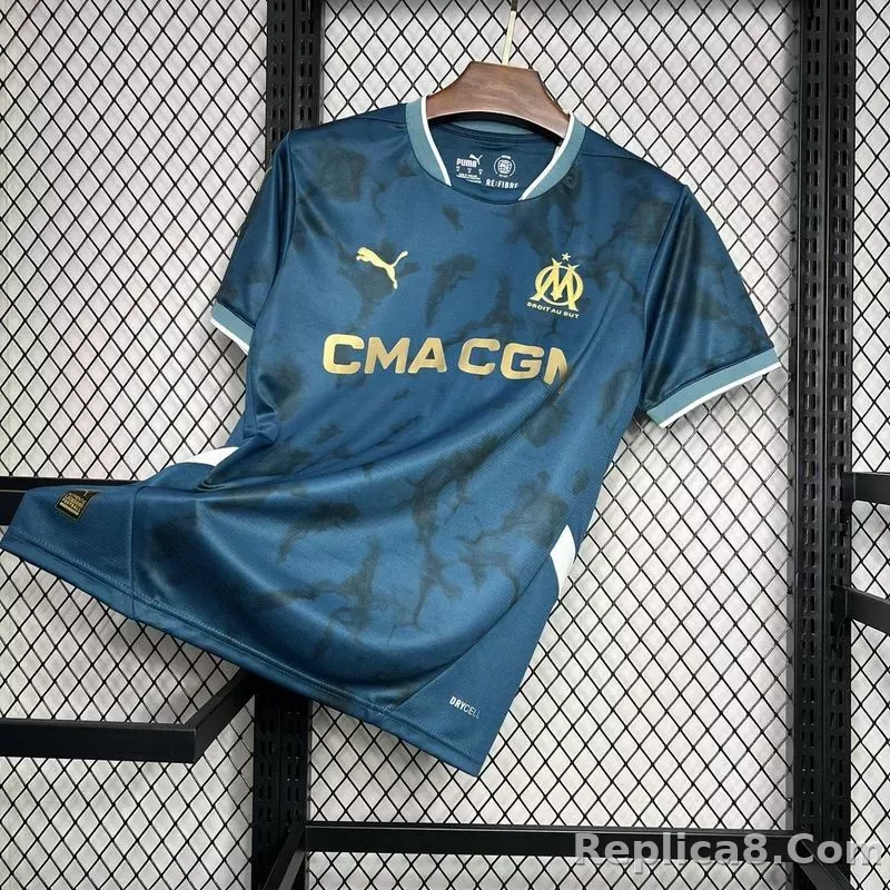 24-25 Marseilles Away Soccer Jersey - detail