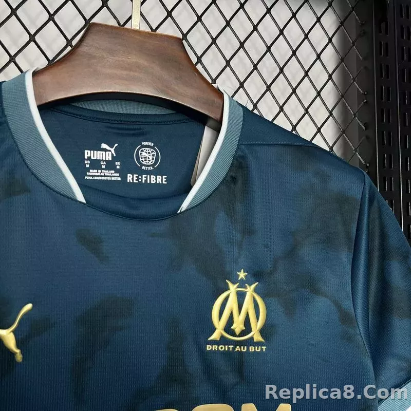24-25 Marseilles Away Soccer Jersey - detail