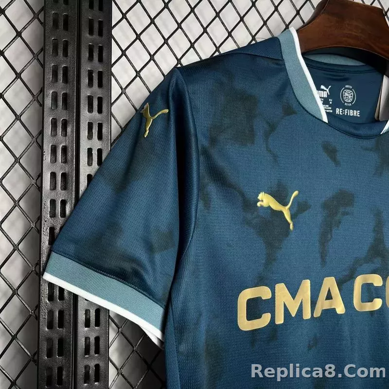 24-25 Marseilles Away Soccer Jersey - detail
