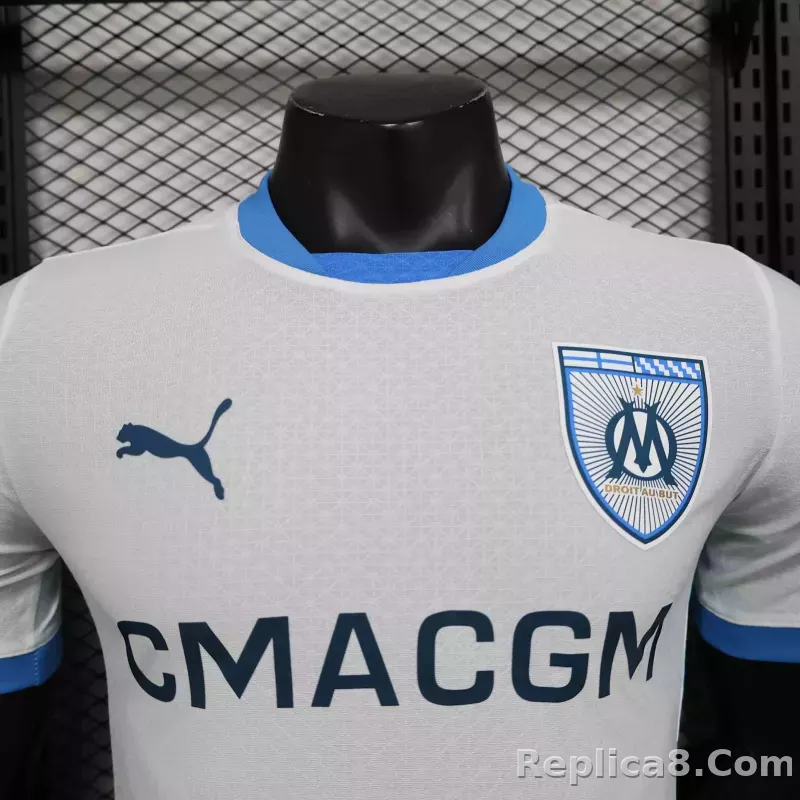 24-25 Marseilles Home Soccer Jersey Player Version - detail