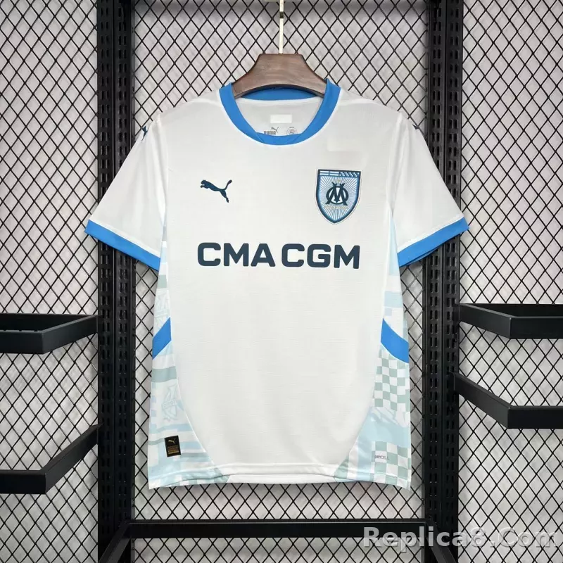 24-25 Marseilles Home Soccer Jersey