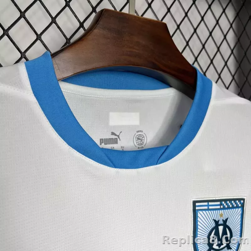 24-25 Marseilles Home Soccer Jersey - detail