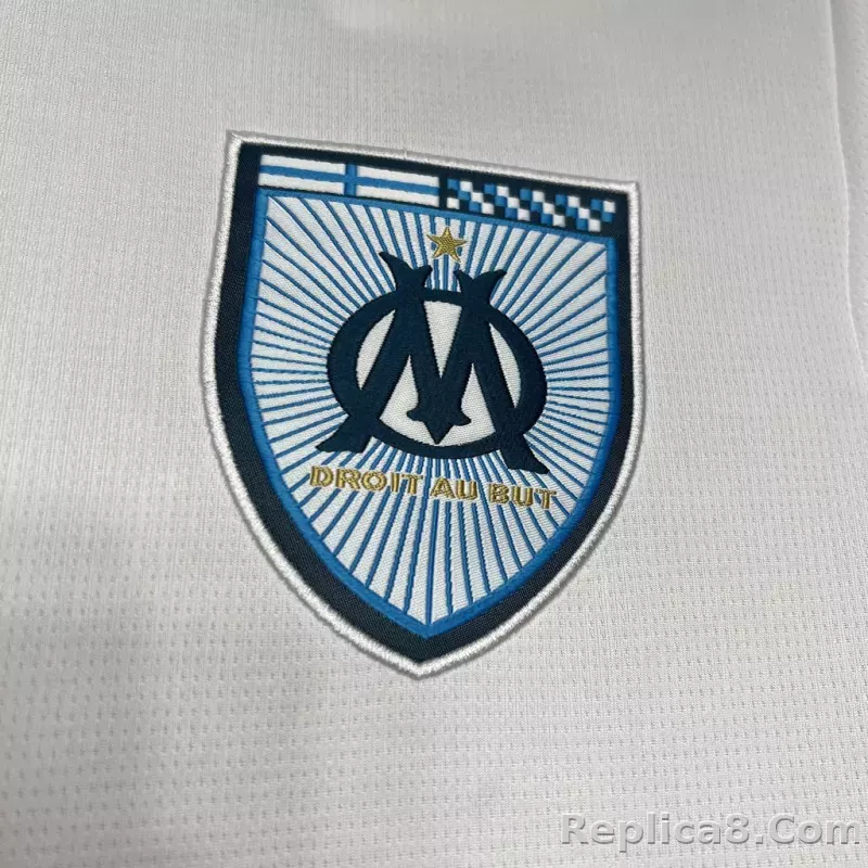 24-25 Marseilles Home Soccer Jersey - detail