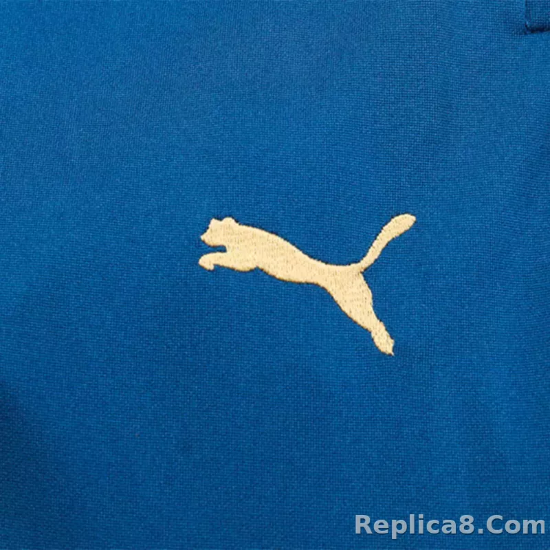 Kids Marseille Zipper Sweatshirt Kit(Top+Pants) Navy 2023/24 - detail