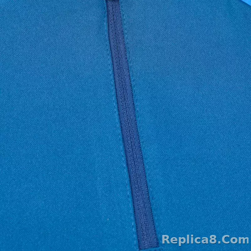 Kids Marseille Zipper Sweatshirt Kit(Top+Pants) Navy 2023/24 - detail