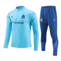 Kids Marseille Zipper Sweatshirt Kit(Top+Pants) Blue 2023/24 - view 1
