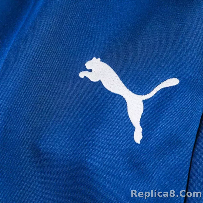 Marseille Zipper Sweatshirt Kit(Top+Pants) Blue 2023/24 - detail