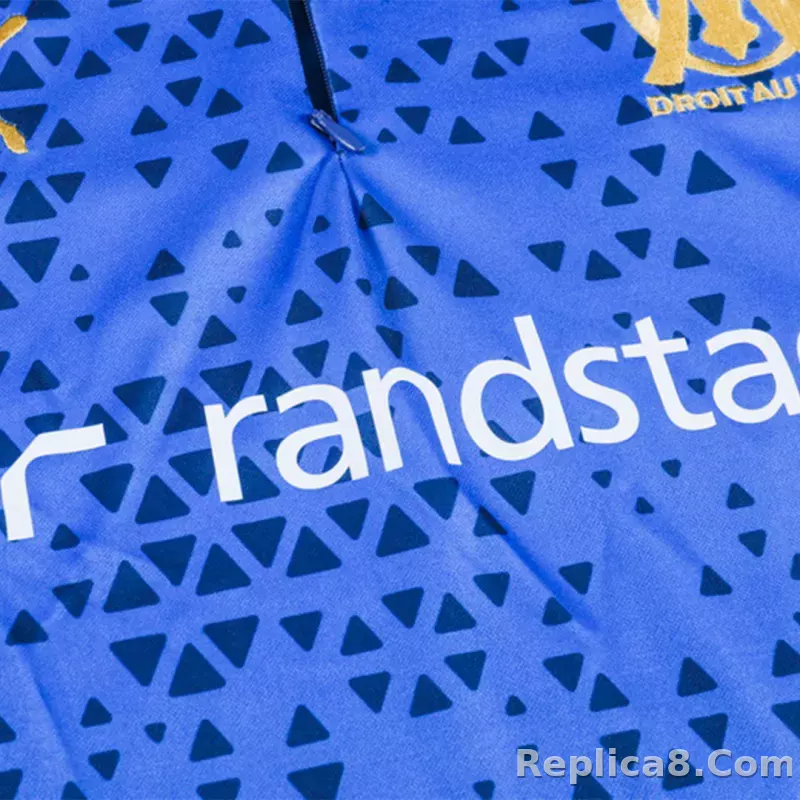 Marseille Zipper Sweatshirt Kit(Top+Pants) Blue 2023/24 - detail