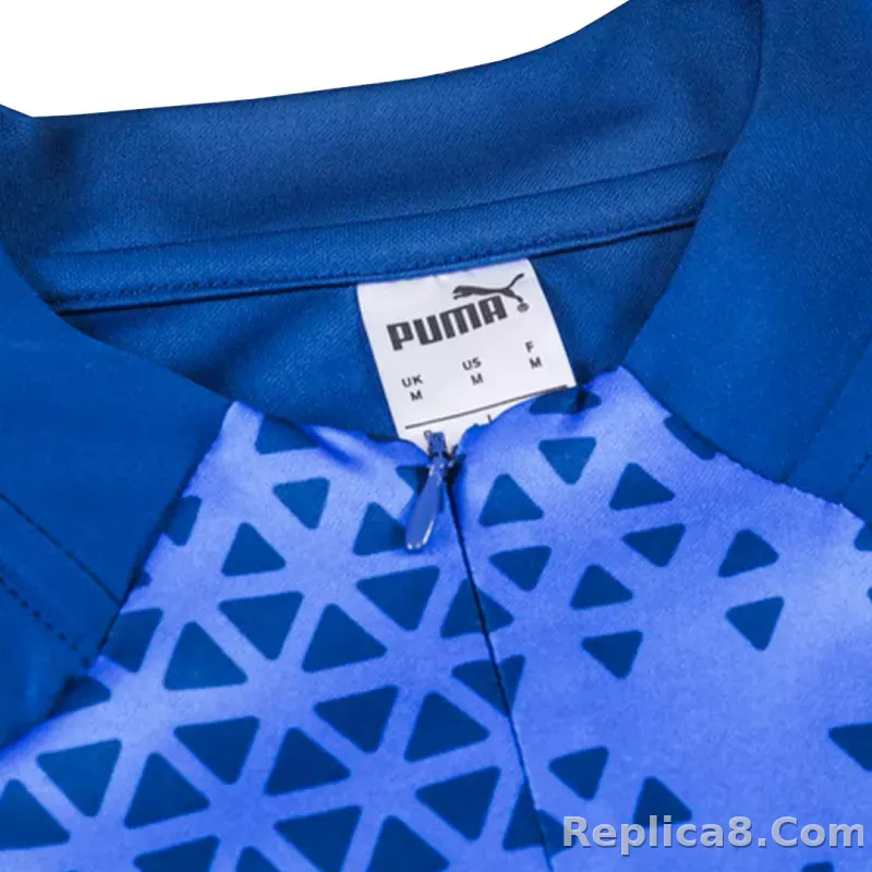 Marseille Zipper Sweatshirt Kit(Top+Pants) Blue 2023/24 - detail