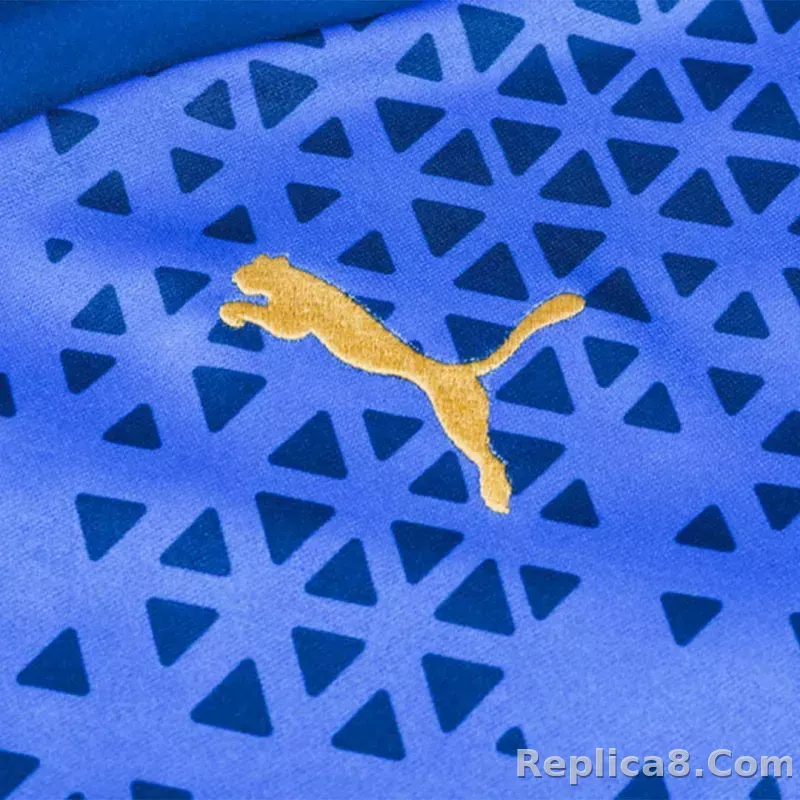Marseille Zipper Sweatshirt Kit(Top+Pants) Blue 2023/24 - detail