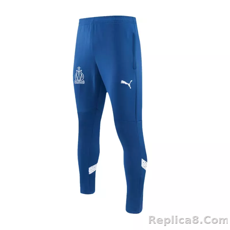 Marseille Zipper Sweatshirt Kit(Top+Pants) Blue 2023/24 - detail