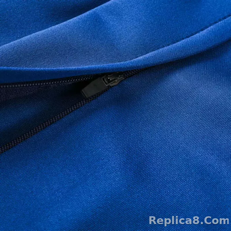 Marseille Zipper Sweatshirt Kit(Top+Pants) Blue 2023/24 - detail