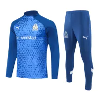 Marseille Zipper Sweatshirt Kit(Top+Pants) Blue 2023/24 - view 1