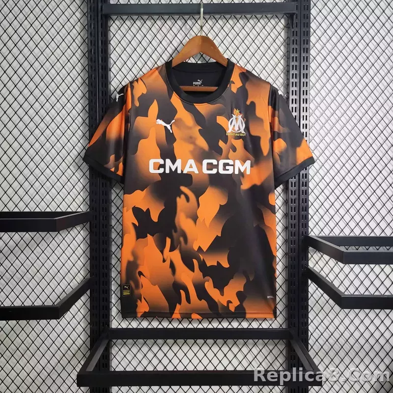 23-24  Marseille Third Away Jerseys Fan Version