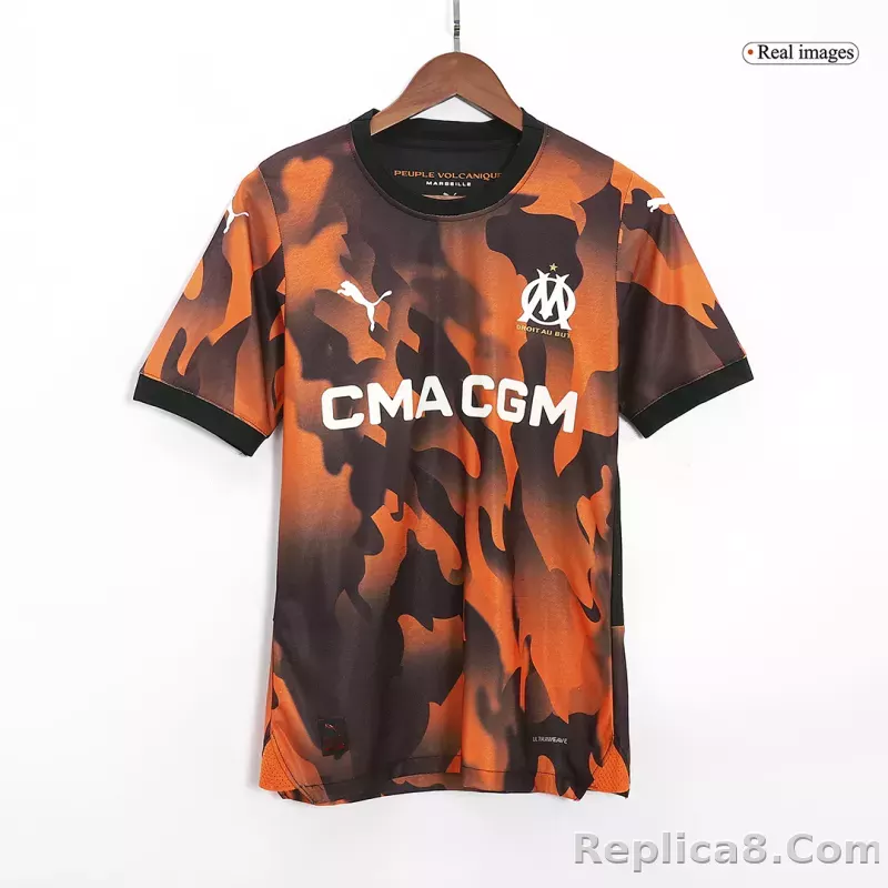 23-24 Marseille Third Away Jerseys Player Version - detail