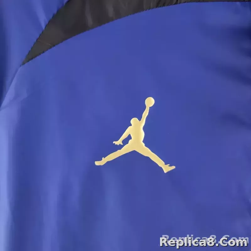 2022 PSG Windbreaker Commemorative Edition Blue And Black - detail