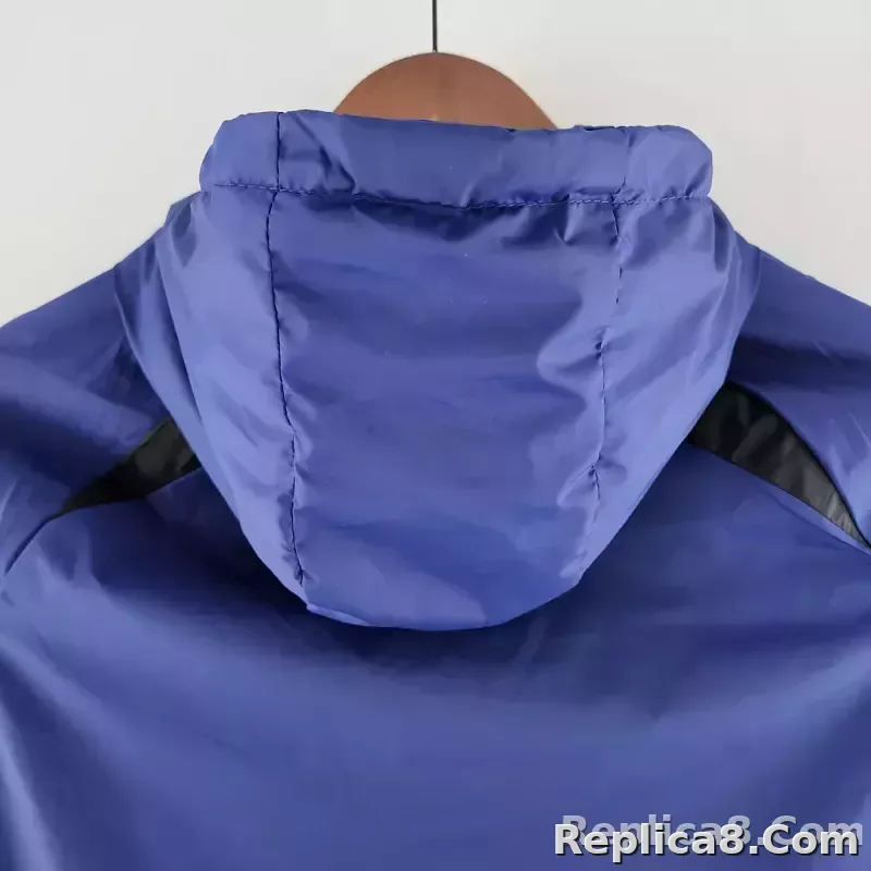2022 PSG Windbreaker Commemorative Edition Blue And Black - detail