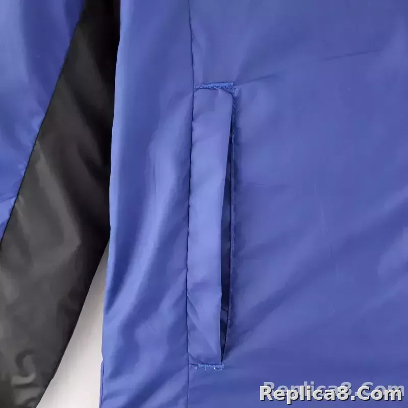 2022 PSG Windbreaker Blue and Black - detail
