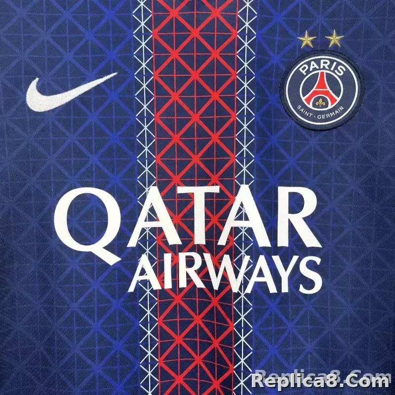 25-26 Paris Saint-Germain Home Soccer Jersey 2 Star - detail