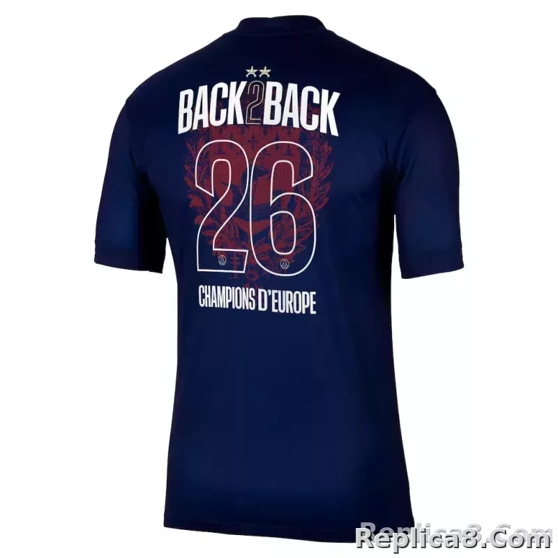 25-26 PSG BACK2BACK 2 Star Home Soccer Jersey