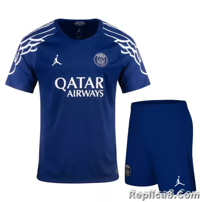 24-25 PSG Fourth Away Soccer Kit Jersey+Shorts